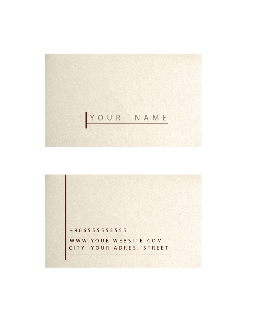 Ice Gold Business Cards ( 200pcs ) - كرت عمل ايس قولد (٢٠٠ حبة)