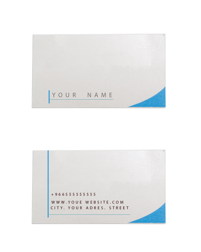 Ice Silver Business Card ( 200pcs ) - كرت عمل ايس سيلفر (٢٠٠ حبة)